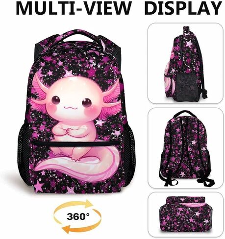 Girls Backpack for School Cute Animal Backpacks for Kids Back to School Supplies, 17 Inch Leisure Bookbag for Travel Preschool Elementary Kindergarten in Saudi Arabia
