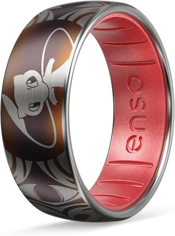 مجموعة Enso Rings x Pokemon Hybrid Ring للأيدي - معدن خارجي مصقول متين - سيليكون داخلي مريح وممتاز in Kuwait