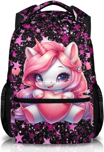 Girls Backpack for School Cute Animal Backpacks for Kids Back to School Supplies, 17 Inch Leisure Bookbag for Travel Preschool Elementary Kindergarten in Saudi Arabia