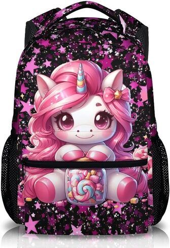Girls Backpack for School Cute Animal Backpacks for Kids Back to School Supplies, 17 Inch Leisure Bookbag for Travel Preschool Elementary Kindergarten in Saudi Arabia