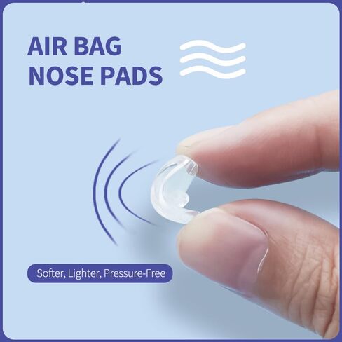 10 Pairs Eyeglasses Nose Pads Air Cushion – Antislip Air Bag Nose Pads Replacement Eyeglasses Repair Kit for Screw-in Eyeglass Frames, with Screwdriver, Screws, Cleaning Cloth in Saudi Arabia