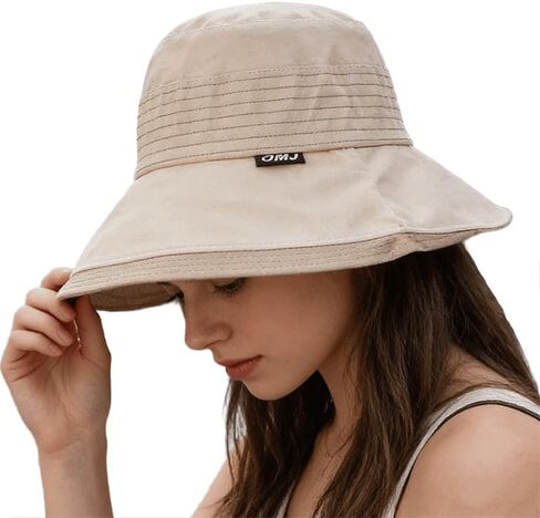 Women-Sun-Hat Safari-Sun-Protection Bucket - Outdoor Summer Wide-Brim Fishing-Hat UV Protection Beach Hat Hiking in Kuwait