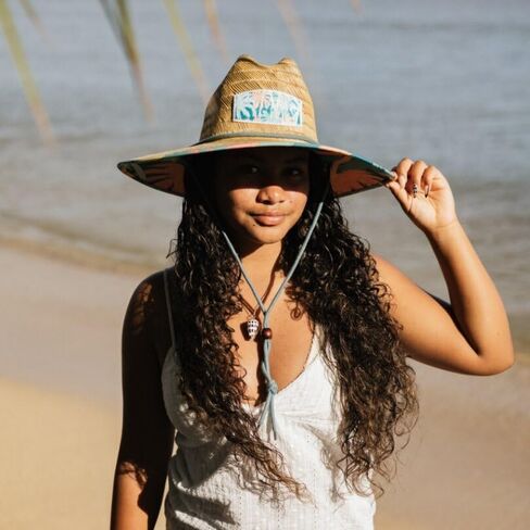 Malabar Straw Sun Hat - Wide Brim Hat for Men & Women - Adjustable Drawstring Chin Cord Sun Hat in Saudi Arabia