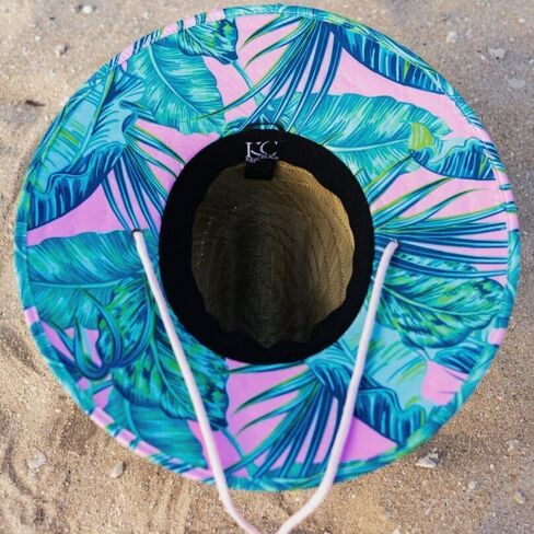 Malabar Straw Sun Hat - Wide Brim Hat for Men & Women - Adjustable Drawstring Chin Cord Sun Hat in Saudi Arabia