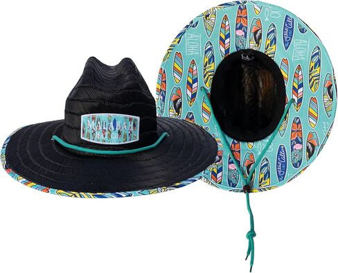 Malabar Straw Sun Hat - Wide Brim Hat for Men & Women - Adjustable Drawstring Chin Cord Sun Hat in Saudi Arabia