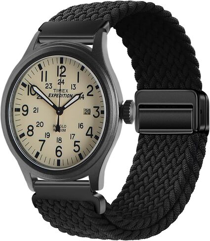 Braided Nylon Bands Compatible with Timex Expedition Scout 40mm/Acadia 40mm/Weekender 38mm 40mm/Field 43mm/Timex Easy Reader Watch Band,20mm Replacement Sport Strap Men Women in Saudi Arabia