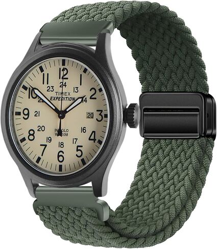 Braided Nylon Bands Compatible with Timex Expedition Scout 40mm/Acadia 40mm/Weekender 38mm 40mm/Field 43mm/Timex Easy Reader Watch Band,20mm Replacement Sport Strap Men Women in Saudi Arabia