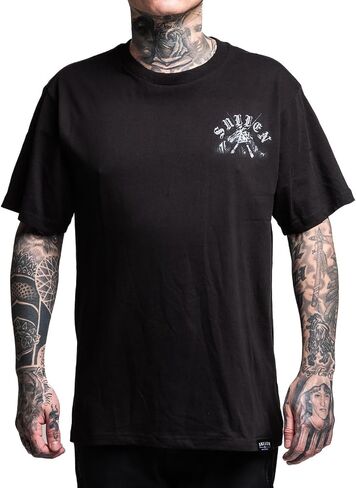 تي شيرت رجالي من Sullen Keeper Badge Day Series Tattoo Lifestyle Graphic قطني بأكمام قصيرة in Kuwait