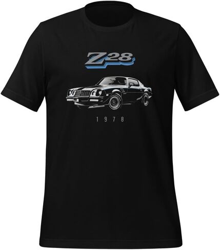 1978 كامارو Z28 تي شيرت لمحبي السيارات الكلاسيكية تشيفي ربطة عنق المتحمسين رؤوس التروس تيز السيارات in Kuwait