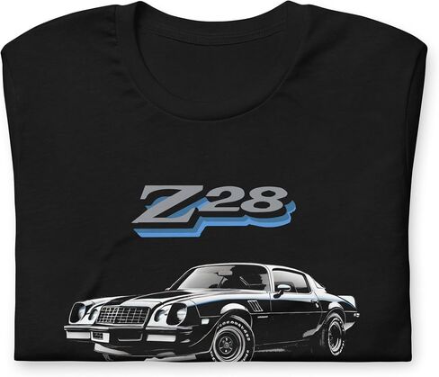 1978 كامارو Z28 تي شيرت لمحبي السيارات الكلاسيكية تشيفي ربطة عنق المتحمسين رؤوس التروس تيز السيارات in Kuwait
