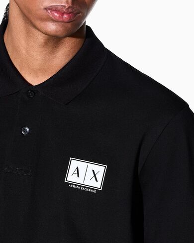 Armani Exchange Box Logo Polo in Saudi Arabia