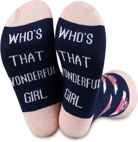 JXGZSO Funny Cartoon Tv Show Socks Who's That Wonderful Cartoon Princes Socks Animated Series Gift Princes in Kuwait