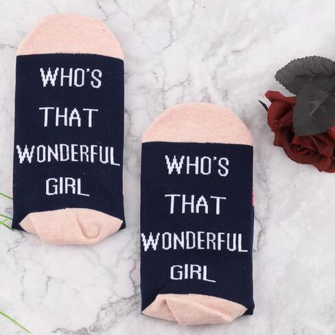 JXGZSO Funny Cartoon Tv Show Socks Who's That Wonderful Cartoon Princes Socks Animated Series Gift Princes in Kuwait