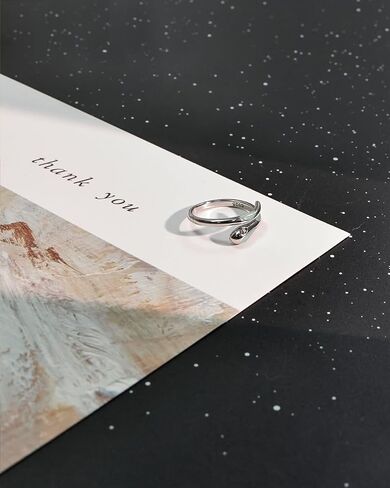 Wrap Twist Blue Jade Adjustable Ring for Women, 925 Sterling Silver Snake Ring with Stone Statement Jewelry Gift in Saudi Arabia