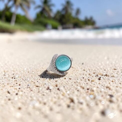 PRINCESS CUTENESS STORE H2O Just Add Water Mako Mermaid Silver Tone Blue Stone Ring in Saudi Arabia