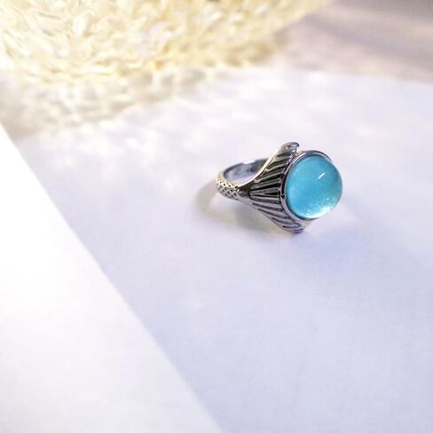 PRINCESS CUTENESS STORE H2O Just Add Water Mako Mermaid Silver Tone Blue Stone Ring in Saudi Arabia
