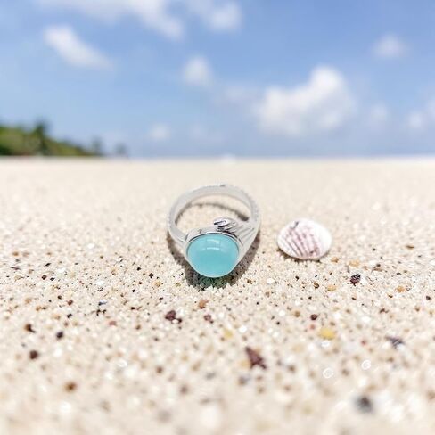PRINCESS CUTENESS STORE H2O Just Add Water Mako Mermaid Silver Tone Blue Stone Ring in Saudi Arabia