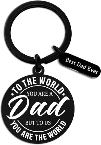 Fathers Day Gift for Dad Keychain for Dad Gifts from Daughter Son Fathers Day Keychain Gifts for Birthday Valentines Day Christmas Fathers Gift Ideas to My Dads in Kuwait