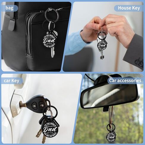 Fathers Day Gift for Dad Keychain for Dad Gifts from Daughter Son Fathers Day Keychain Gifts for Birthday Valentines Day Christmas Fathers Gift Ideas to My Dads in Kuwait