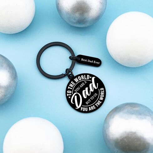 Fathers Day Gift for Dad Keychain for Dad Gifts from Daughter Son Fathers Day Keychain Gifts for Birthday Valentines Day Christmas Fathers Gift Ideas to My Dads in Kuwait