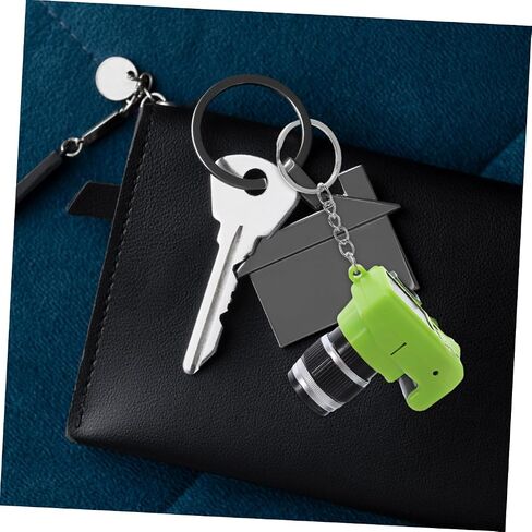 5Pcs LED Mini Camera Keychain Set, Novelty Hanging Key Rings with Button Battery, Mixed Colors Cute Photo Camera Pendant for Men Women Car Keys Accessories in Saudi Arabia