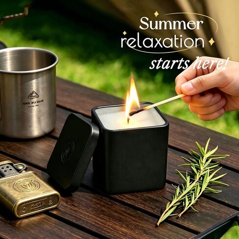 Citronella Candle Outdoor,Pearled Candle Sand Gift Set 1.3LB,50 Wicks,2 Large Jar, Natural Lemongrass Scent, 120Hour Burn,Refillable Pearl Wax Sand Candle Set for Indoor Patio Garden Camping Backyard in Saudi Arabia
