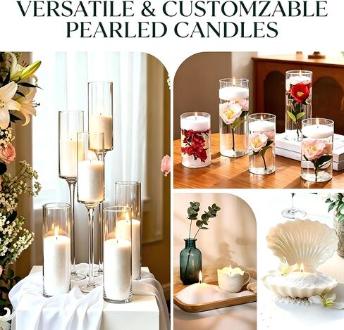 Citronella Candle Outdoor,Pearled Candle Sand Gift Set 1.3LB,50 Wicks,2 Large Jar, Natural Lemongrass Scent, 120Hour Burn,Refillable Pearl Wax Sand Candle Set for Indoor Patio Garden Camping Backyard in Saudi Arabia