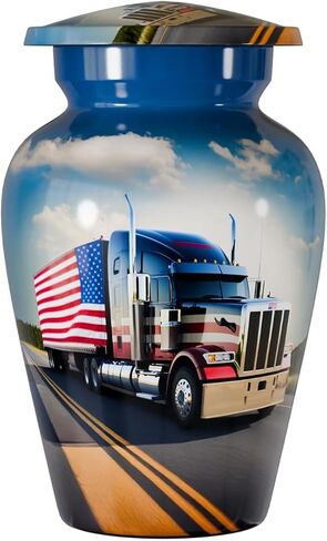 Running Truck Small Keepsake Cremation Urn for Ashes, 3 Inch Mini Memorial Urn for Men & Women, Decorative Funeral Urn for Human Ashes in Saudi Arabia