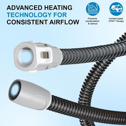 Heating Tube 6.4FT Reusable Heated Hose Replacement for Airsense 10 Climate-Line Air Hose in Kuwait