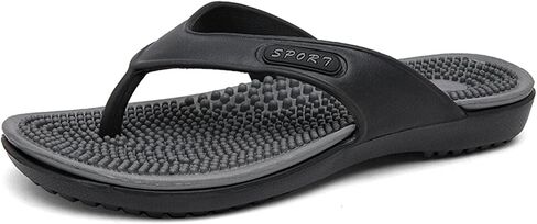 ihinzry Mens Sport Flip Flops with Plantar Fasciitis Arch Support Outdoor Summer Beach Sandals Comfort Orthotic Thong Sandals in Saudi Arabia