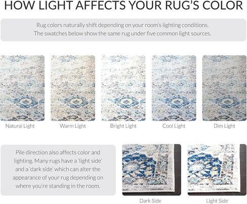 SAFAVIEH Madison Collection Runner Rug - 2'3" x 10', Ivory & Aqua, Boho Chic Distressed Design, Non-Shedding & Easy Care, Ideal for High Traffic Areas in Living Room, Bedroom (MAD611A) in Kuwait