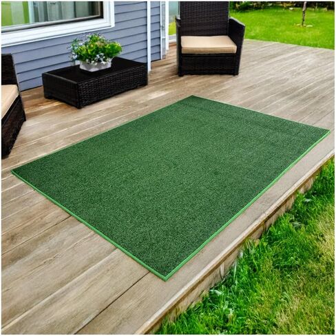 KOECKRITZ 6" x 6" (Sample) Artificial Turf Indoor Outdoor Rug – Green Synthetic Grass Carpet for Patio, Garden, Balcony & Landscape – Pet Friendly, Dog Grass, Lightweight in Saudi Arabia