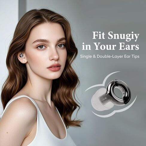 Noise Cancelling Ear Plugs 45dB – Reusable Silicone Earplugs for Sleeping, Snoring, Travel, Concerts & Work with 8 Eartips – Soft Comfortable Hearing Protection (Black, One Size) in Kuwait