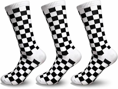 CHUNFO Cute Women Ankle Cotton Socks Checkerboard Plaid Cartoon Boot Animal Multicolor White Black Teen Girl Sock in Saudi Arabia
