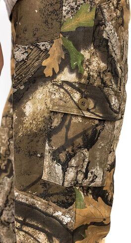 Realtree Youth Camo Cargo Pants - 6-Pocket Hunting Pants for Boys, Outdoor Activities, Camping, Mid Rise Straight Leg in Kuwait