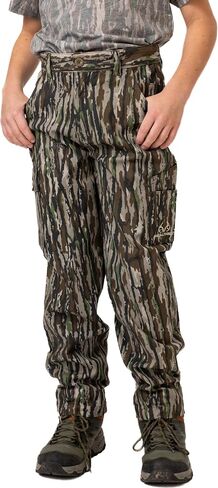 Realtree Youth Camo Cargo Pants - 6-Pocket Hunting Pants for Boys, Outdoor Activities, Camping, Mid Rise Straight Leg in Kuwait