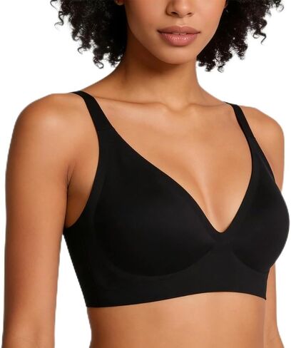 Seamless Wire-Free Bra, Traceless Smooth Cups, Adjustable Straps, Natural Lift, for Daily Wear and Yoga in Kuwait