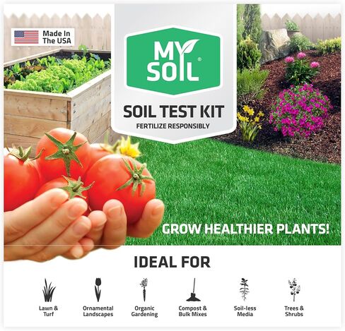MySoil - Soil Test Kit | Grow The Best Lawn & Garden | Complete & Accurate Nutrient and pH Analysis with Recommendations Tailored to Your Soil and Plant Needs in Kuwait