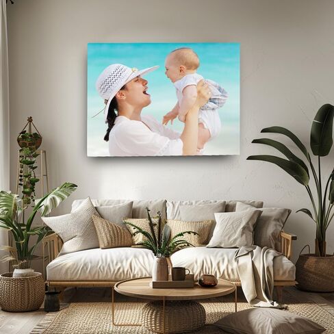 CUSTART Custom Metal Photo Print Wall Art – Personalized Aluminum Picture with Your Photo, Modern Home Decor, Custom Gift for Family, Wedding, Anniversary in Saudi Arabia