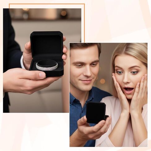 12 Pack Classic Black Velvet Bracelet Gift Boxes – Jewelry Storage & Display Case for Bangle, Organizer for Wedding, Engagement, Birthday, Anniversary (3.6" x 3.6" x 1.6") in Saudi Arabia