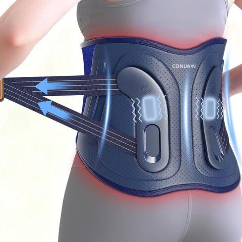 68" Cordless Heating Pad for Back Pain Relief with 5 Heat & 6 Vibration, Lower Back Massager with 4D Butterfly Support, Portable Heating Pad for Women Men Mom Dad in Saudi Arabia