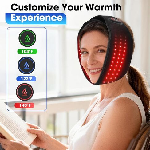 Face Heating Pad for TMJ Pain Relief, Cordless TMJ Heating Pad for Jaw with 3 Heat & 3 Timer Settings, Wearable Heating Pad for Face Jaw Chin 𝗪𝗶𝘀𝗱𝗼𝗺 𝗧𝗲𝗲𝘁𝗵 in Saudi Arabia