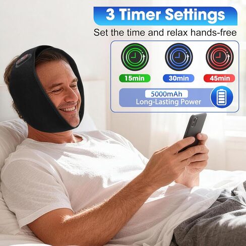 Face Heating Pad for TMJ Pain Relief, Cordless TMJ Heating Pad for Jaw with 3 Heat & 3 Timer Settings, Wearable Heating Pad for Face Jaw Chin 𝗪𝗶𝘀𝗱𝗼𝗺 𝗧𝗲𝗲𝘁𝗵 in Saudi Arabia