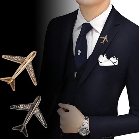 10Pcs Airplane Brooch Pin Propeller Aircraft Plane Flight Aviator Lapel Pin Alloy Metal Clasp Pin for Jackets, Uniforms, Hats,Perfect for Flight Schools, Pilots, and Graduation in Saudi Arabia