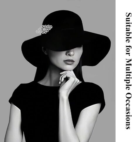 2Pcs Rhinestone Brooch 1 Silver Crystal Brooches for Wedding 1 Golden Wedding Bridal Bouquet Brooch Pin Elegant Broach for Dresses for Suit Dress Hats Bags in Saudi Arabia