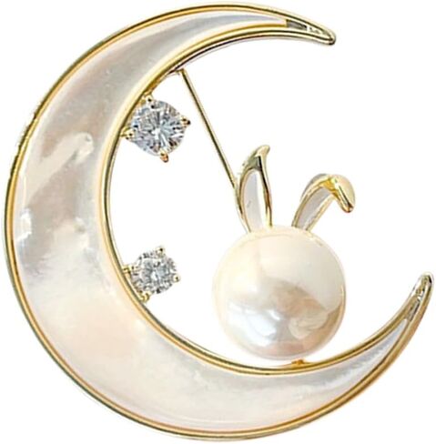 Chic Pearl Crystal Brooch Pins for Women Girls Fashion Shawl Pin Corsage Brooch Party Ceremony Accessories Dance Banquet Pins in Saudi Arabia