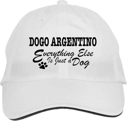 Makoroni - DOGO Argentino Everything Else is A JUST A Dog Hat Adjustable Cap, Desy21 White in Kuwait