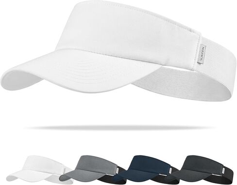 Sukeen Sports Sun Visor Women Men, Lightweight UPF50+ Water Resistant Stretchy Athletic Visor Hat for Running, Tennis, Golf in Kuwait