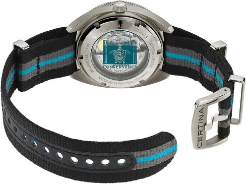 Certina, Womens, DS-2 (Turning Bezel), Titanium, Swiss Automatic, Watch, Black, Plastic, 20, (C0246074805110) in Kuwait