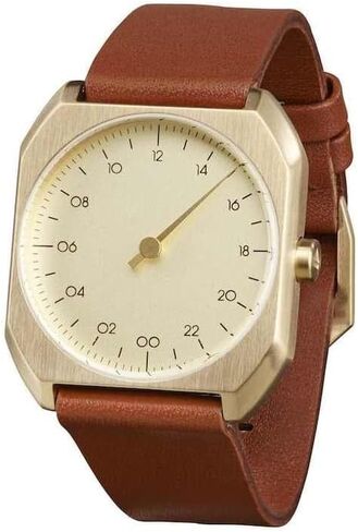 slow SM07US - Brown Leather, Gold Case, Gold Dial in Saudi Arabia